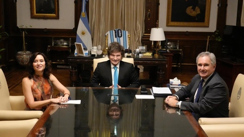 Javier Milei se reunió con la española Isabel Díaz Ayuso en Casa Rosada